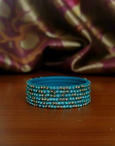 Pink &amp; Gold Embellished Bangles