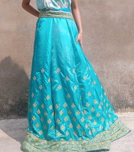 Stunning Teal Lehenga Choli Set