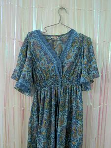 Boho Floral Print Maxi Dress