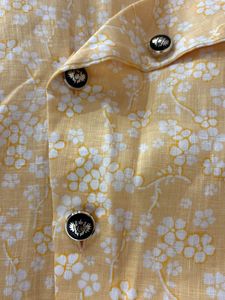 Floral Print Yellow Kurta