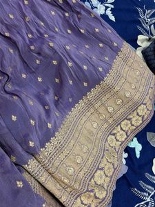 sequinned lavender lehenga