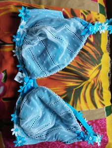 Beautiful Skyblue Bra Wired