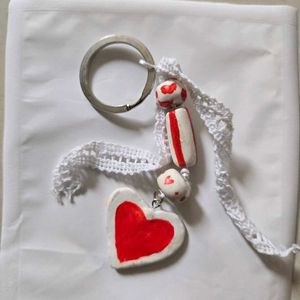 Heart Keychain Charm