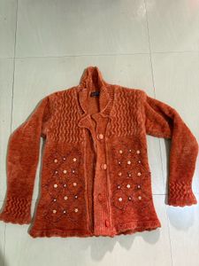 Stylish Orange Knit sweater