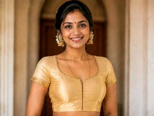Elegant Gold Blouse
