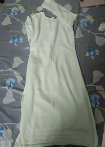Beautiful thread work kurta with white plazo