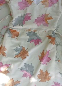 Leaf Print Summer Dress