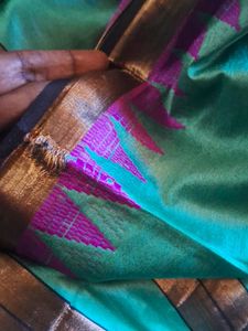 Only Today Offer! Attractive Sea Green Saree