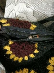 Sunflower Crochet Shoulder Bag
