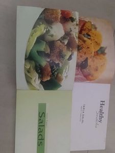 Salads & Healthy Snacks Recipe Books set of 2