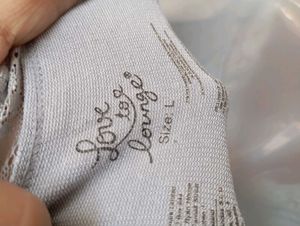 Lace Trimmed Grey Nightdress