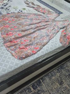 Floral Print Anarkali Kurta