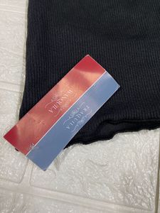 Black Long Sleeve Turtleneck Top