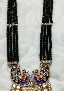 🆕Beautiful kundanjewelry.         peacock design,  jaipurjewelry, kundanjewelry ,  beads, necklace, peacockjewelry, earrings, chain, forever21, beauty, women, choker,