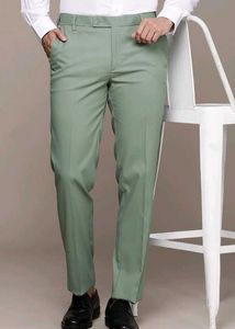 Men's Sage Green Formal Trousers
