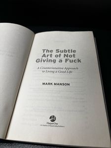 The Subtle Art Of Not Giving A F*ck Book