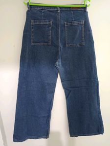 Blue Wide Leg Jeans