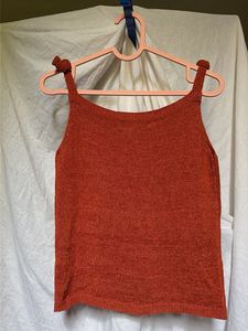 Forever21 Orange Knit Tank Top