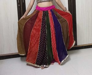 Colorful Patchwork Maxi Skirt