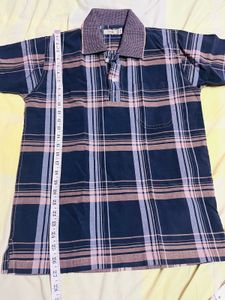Men's Plaid Polo T-Shirt