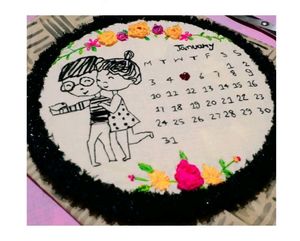 Couple Embroidery Hoop Art 🎨