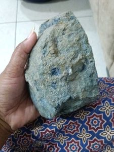 900 gram Blue Agate Geode Bookend
