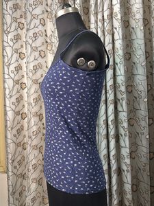 Cute Navy Floral Camisole Top