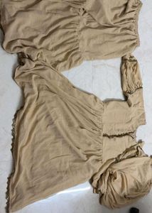 Beige Gharara Set
