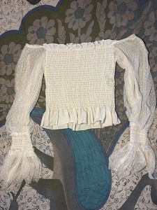 Off-Shoulder Puff Sleeve Top