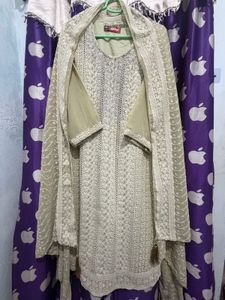 Elegant Chikankari Kurta Set with Dupatta