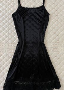 Black Velvet Slip Dress