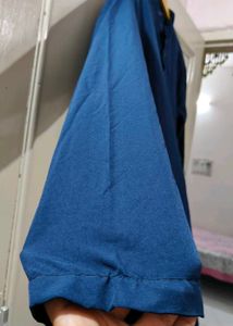 Navy Blue Designer Kurta With Churidar Kameez