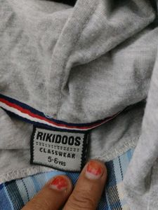 Boy's Shirt Cum Hoodie