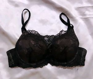Black Lace Bra