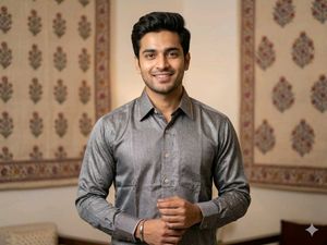 Men's Grey Kurta Shirt