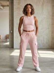 Pink Athleisure Co-ord Set