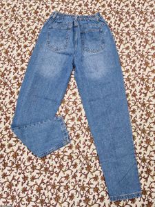Girl's Blue Denim Jeans 13-14y