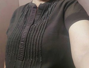 Beautiful Coffee Brown chiffon top+dupatta