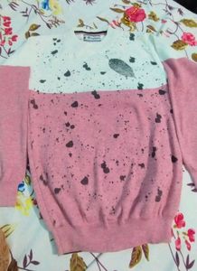 Champion Sweatshirt - Pink Splatter