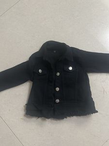 Cute Baby Girl Denim Jacket &amp; Dress Set