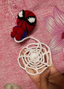 Handmade Spiderman Crochet Charm 🕸️
