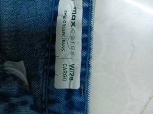 Retro Acid Wash Cargo Jeans