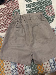 Grey Casual Shorts for Women