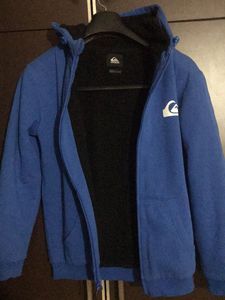 Original Quiksilver Blue Zip-Up Hoodie Jacket | Si