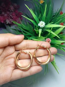 Pack Of 2 Gold Earrings