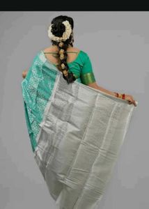 Teal Kanjivaram Silk Saree
