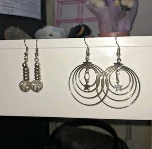 Chic Hoop and Bead Drop Earrings