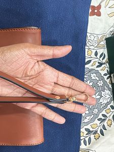 Aldo Brown Leather Clutch Wallet