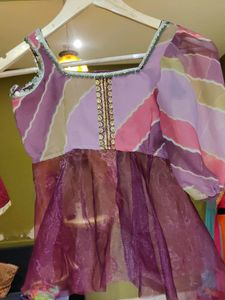 Girls Lehanga Choli Set With Friled Duptta