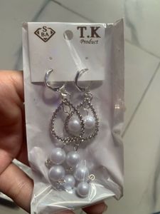 Sparkling Dangle Earrings with Gems